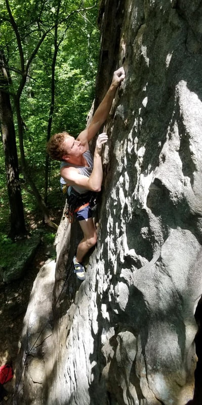 Lead climbing Chattanooga